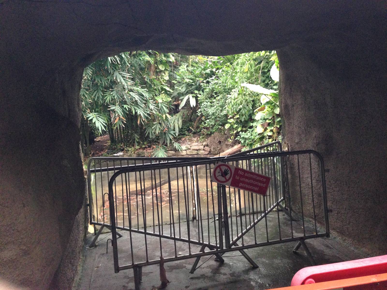 Waterfall Cordoned off at Tropical World - 02/10/2013