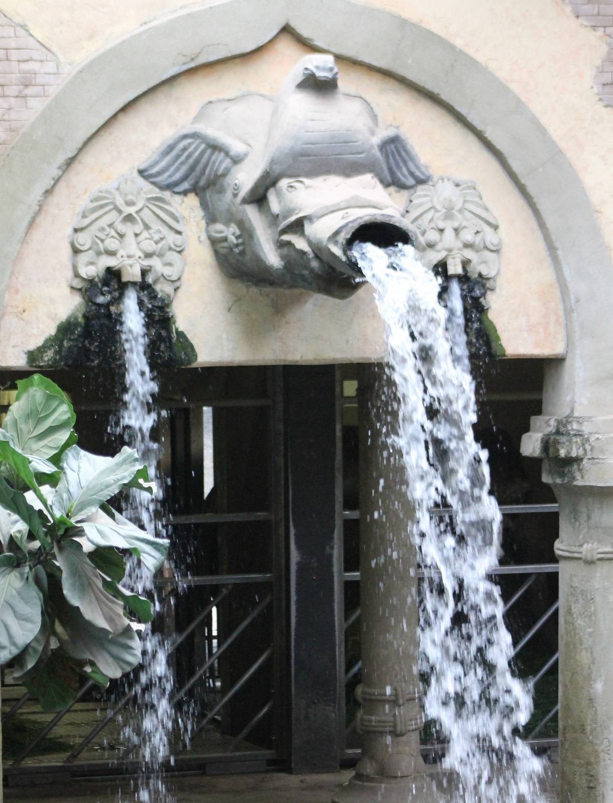 Waterfall in the Elephant-house