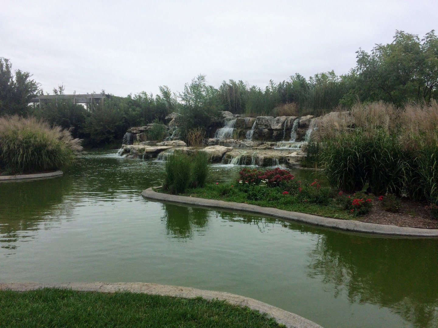 Waterfall near entrance