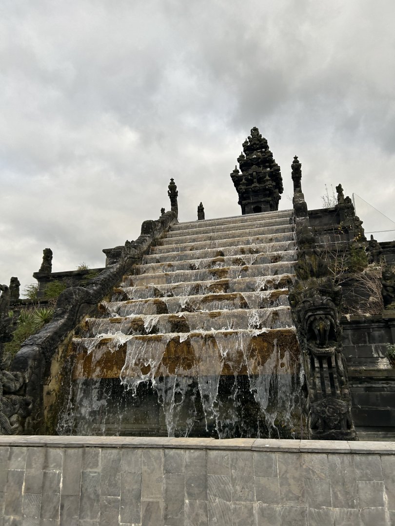 Waterfall on top of the Flower Temple