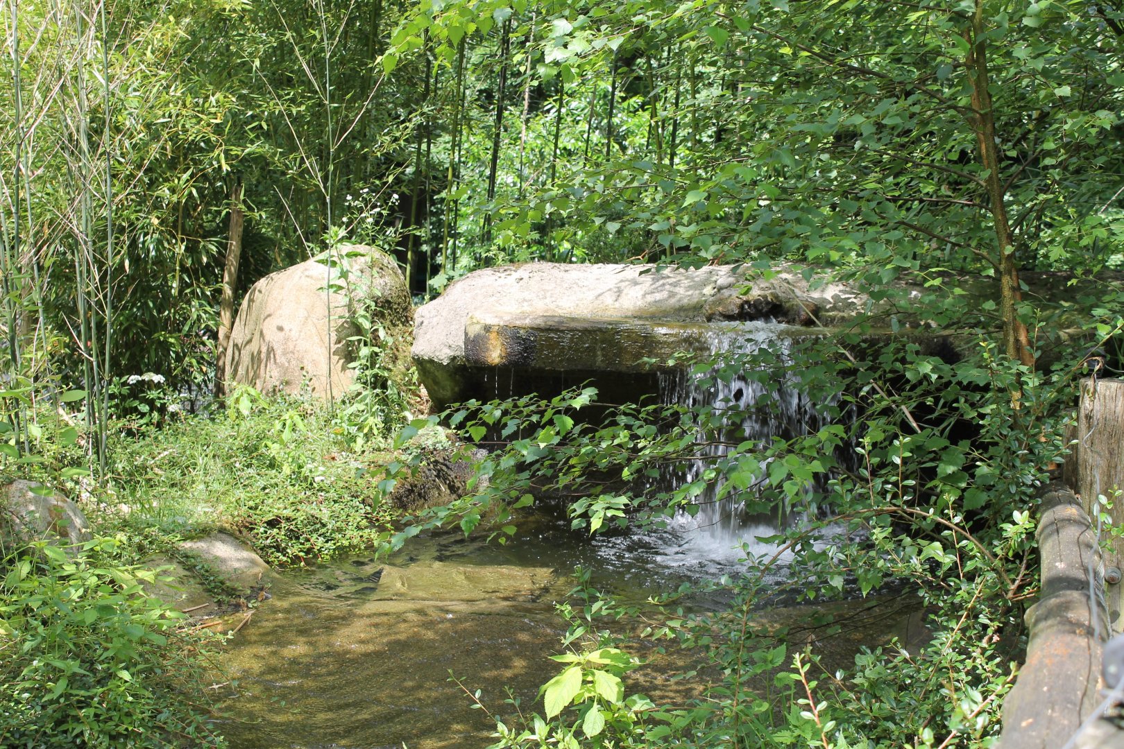 Waterfall toward Penguin-enclosure