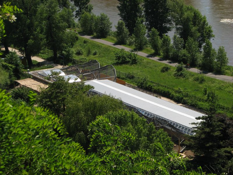 Waterfowl house at Prague zoo
