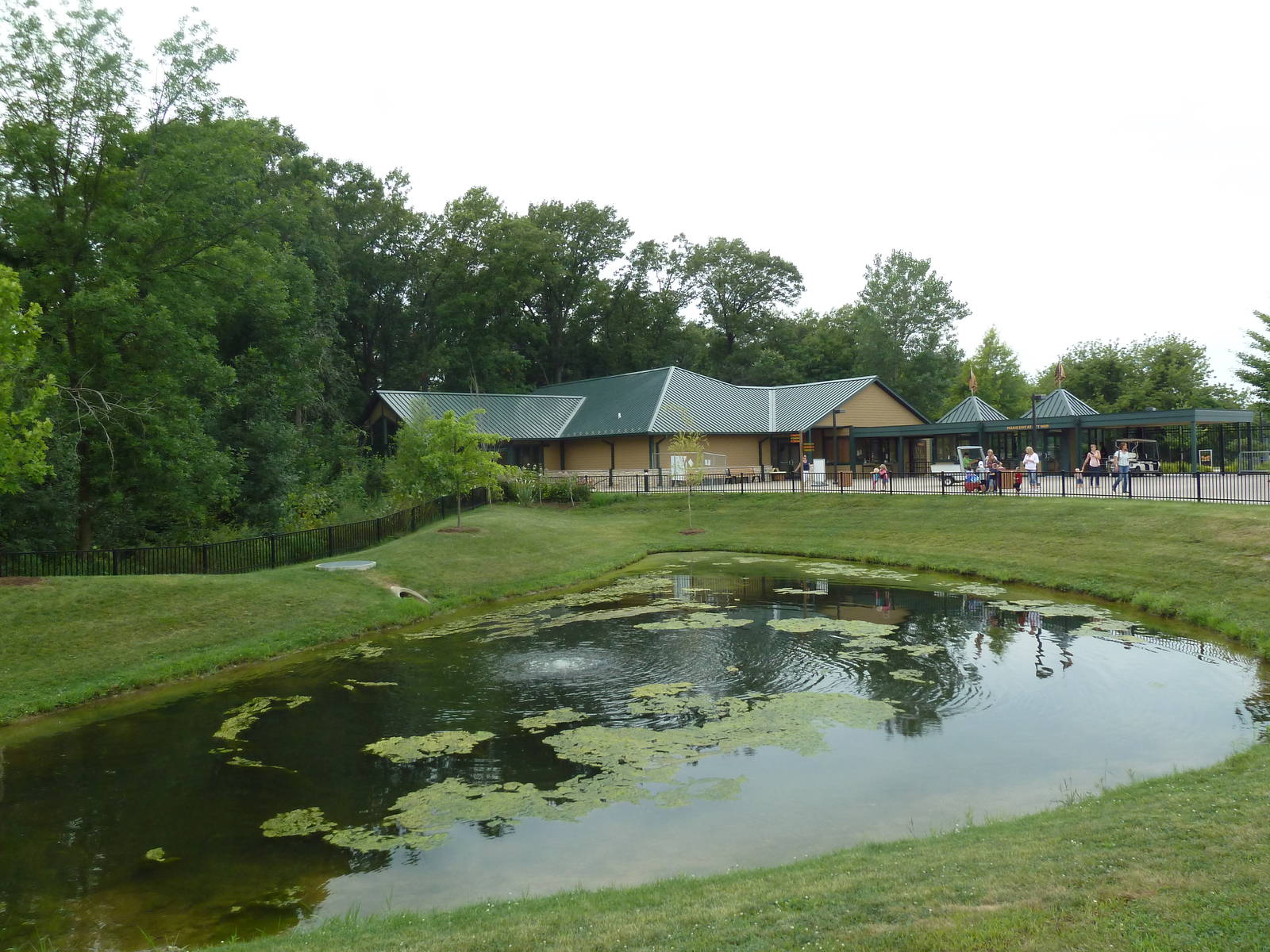 Waterfowl Pond + Zoo Entrance (from inside zoo)