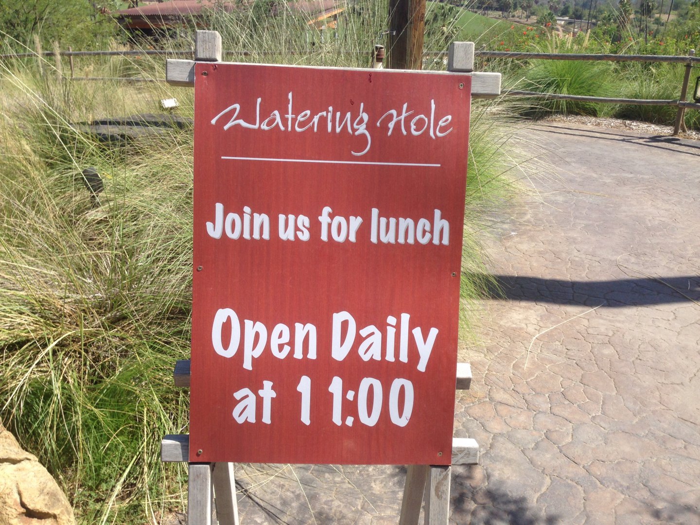 Watering Hole Sign
