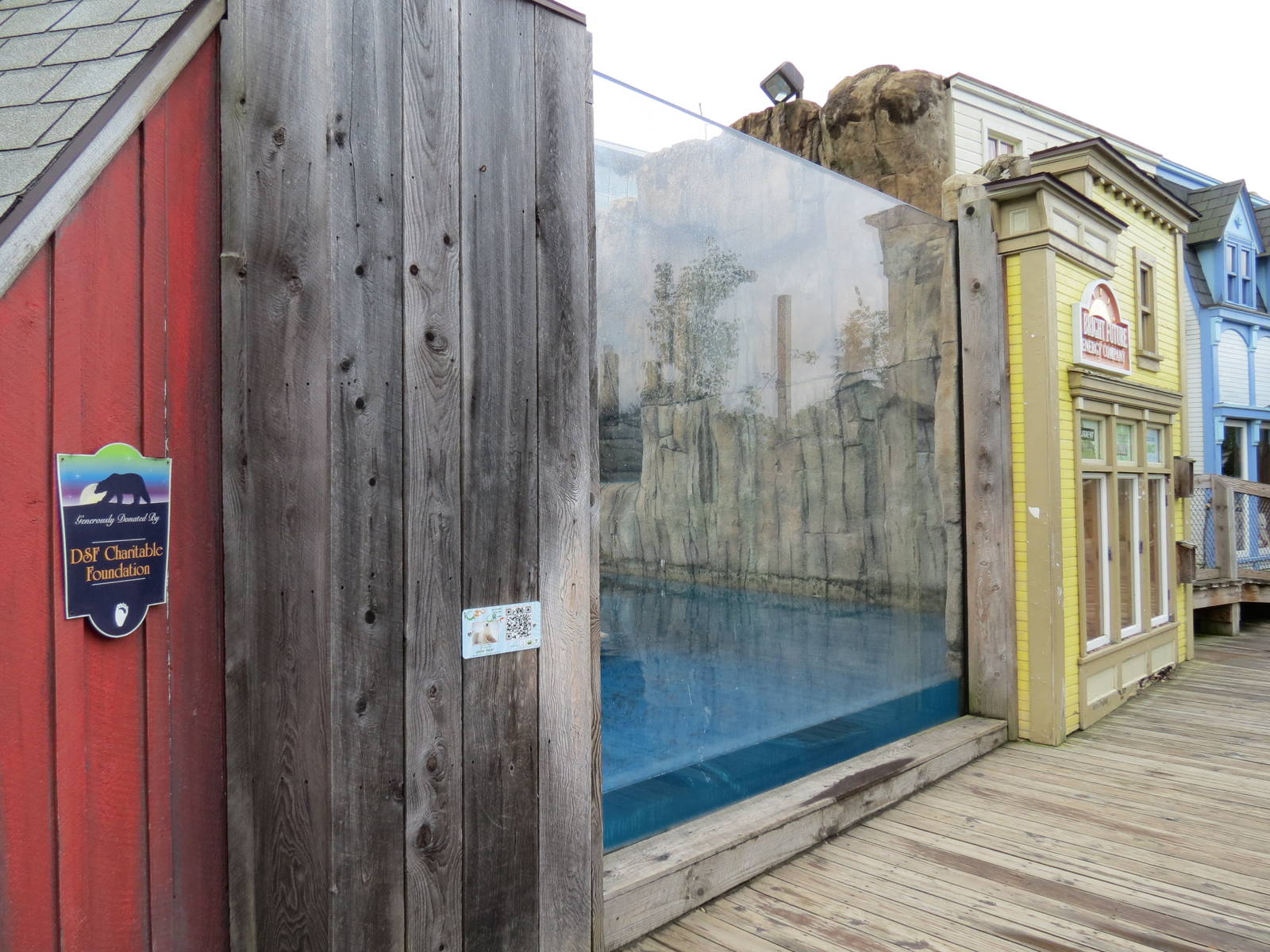 Water's Edge - Polar Bear Exhibit Viewing Window in Pier Town