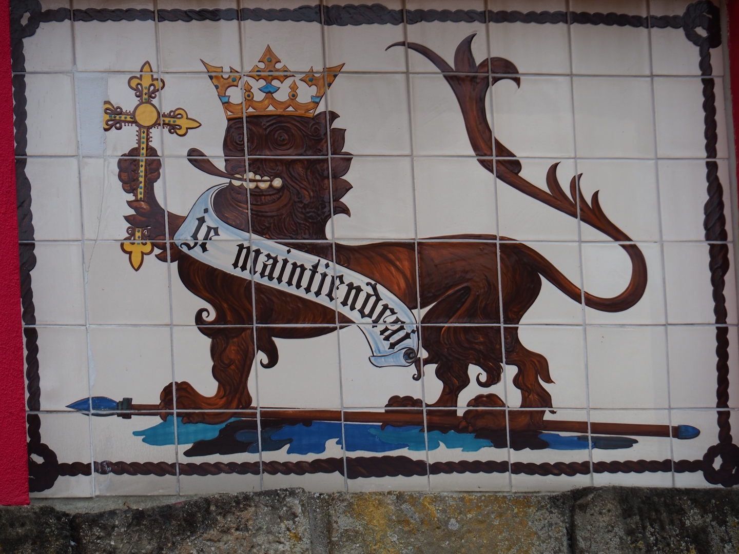 Weird artwork with Dutch national motto (Aug 28th, 2018)