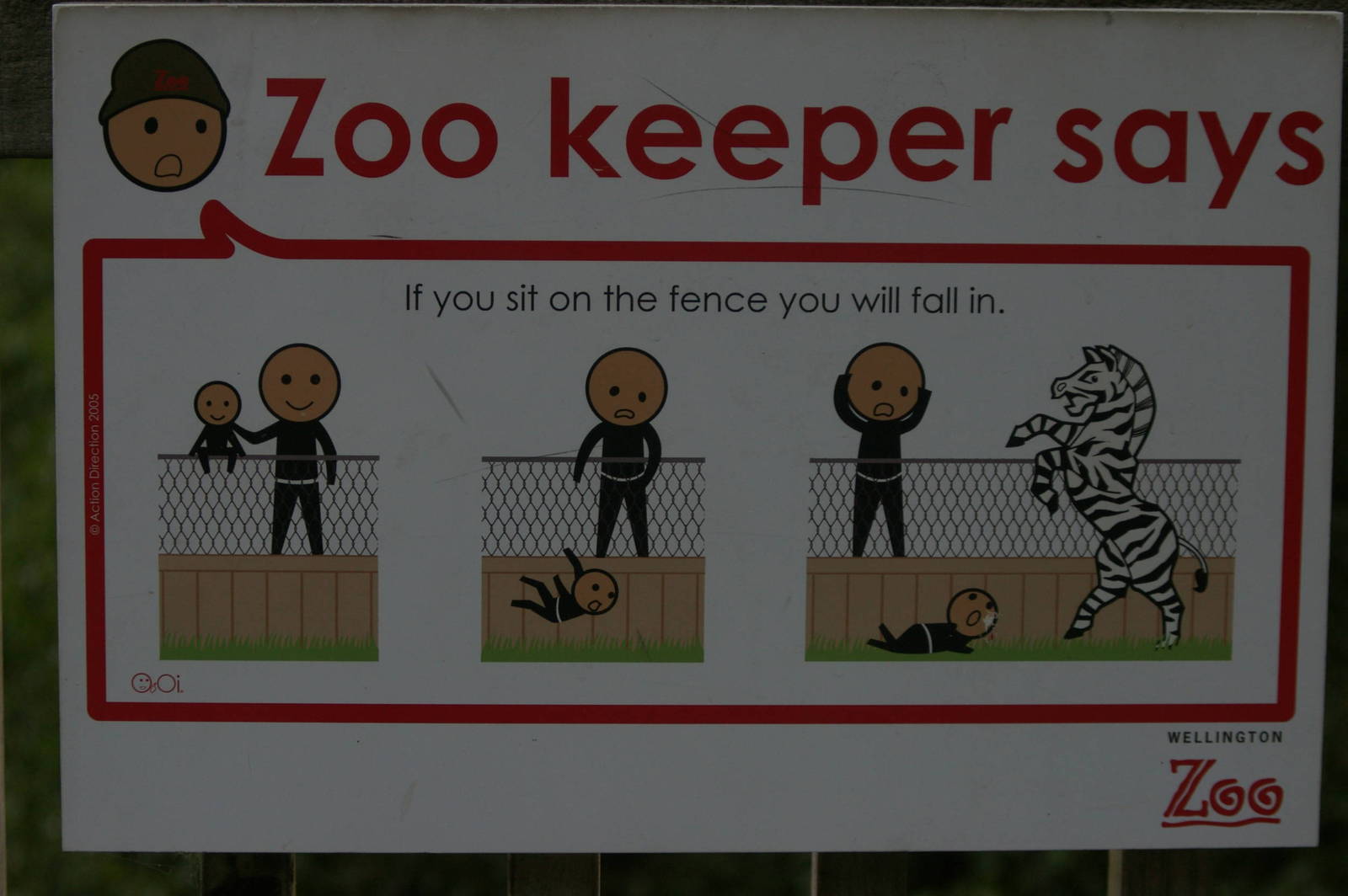 Wellington zoo sign