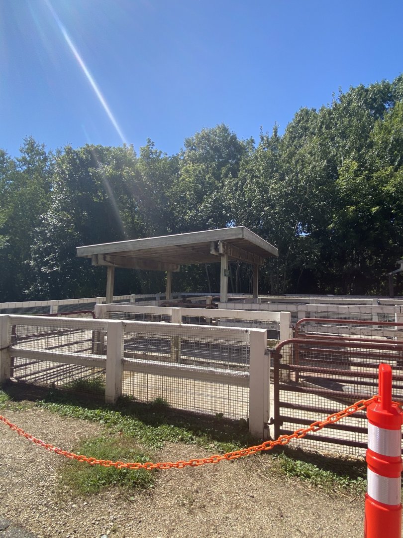 Wells Fargo family farm- pig stalls