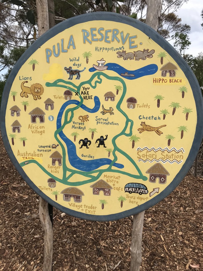 Werribee open range zoo signage