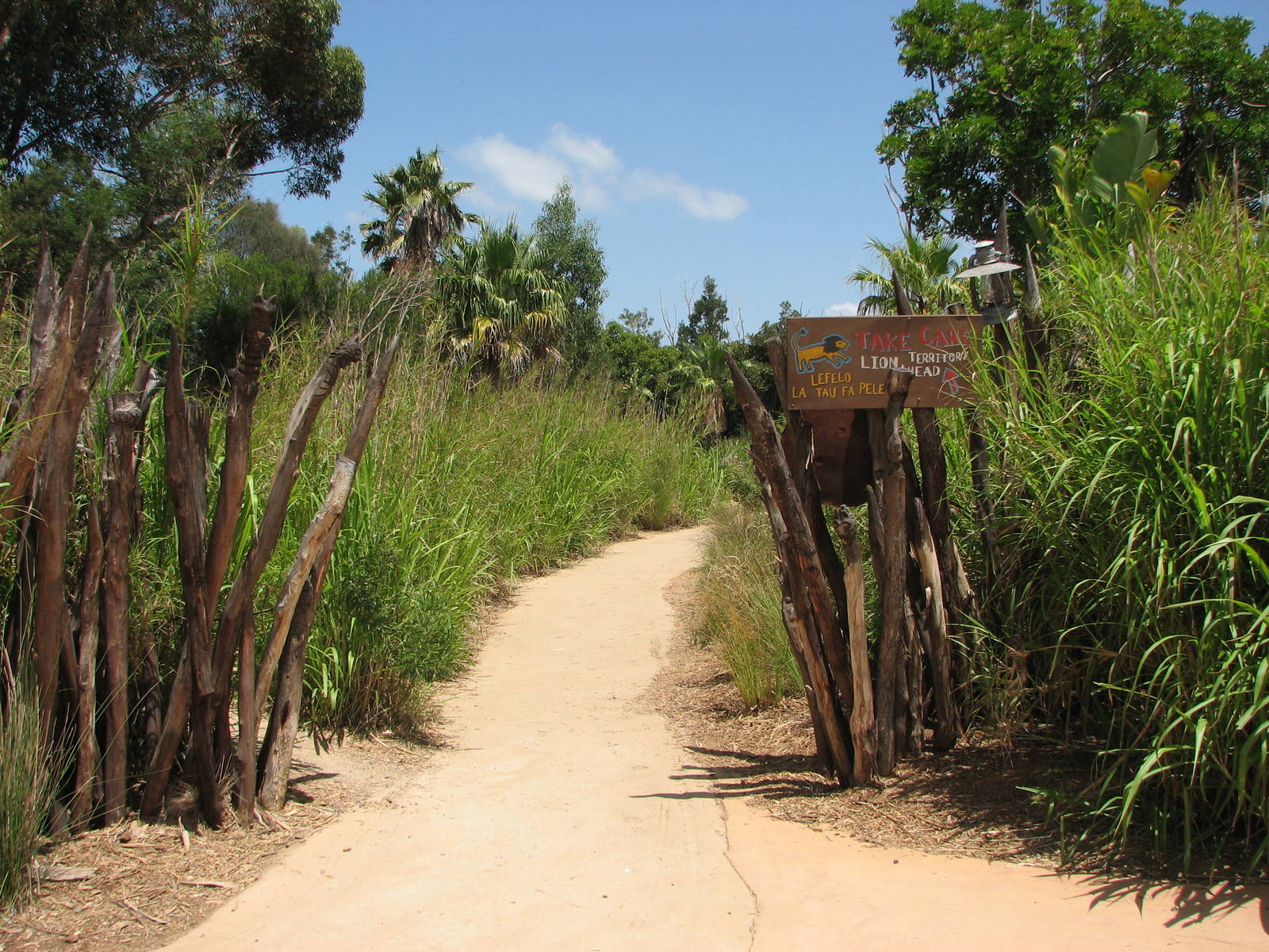 Werribee Zoo - Pathway leading to the African Lion exhibit
