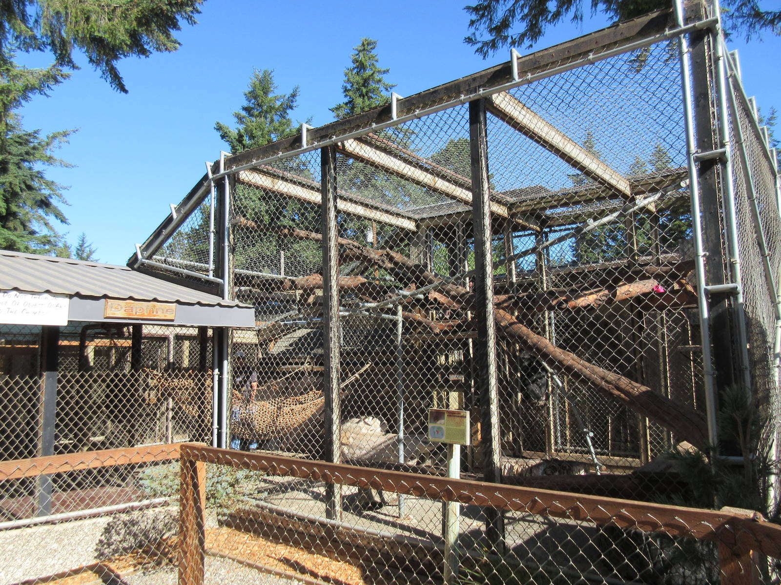 West Coast Game Park Safari (Oregon) - Chimpanzee Exhibit