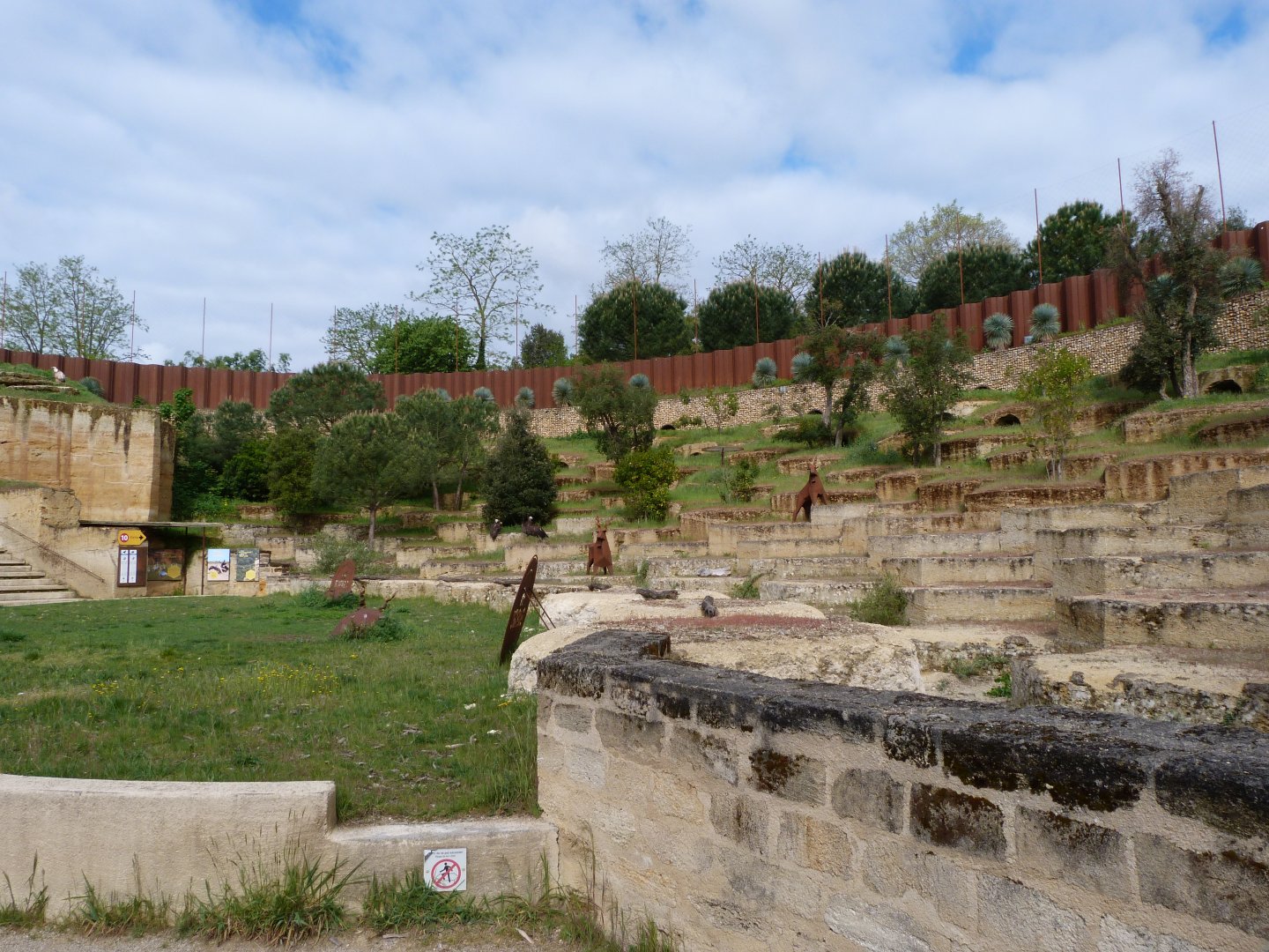 Western eurasian griffon vulture and Cienerous vulture exhibit -Bioparc de Doué la Fontaine (2025)
