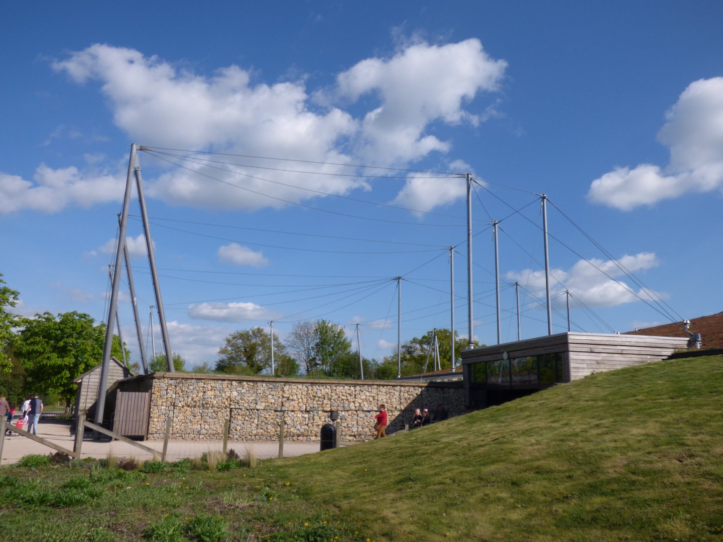 What was once an aviary...