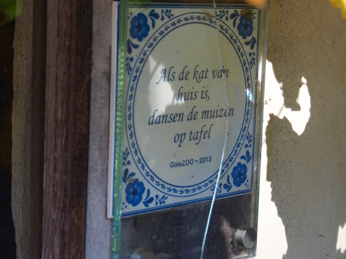 When the cat's away the mice will play sign (Oct 13th, 2018)