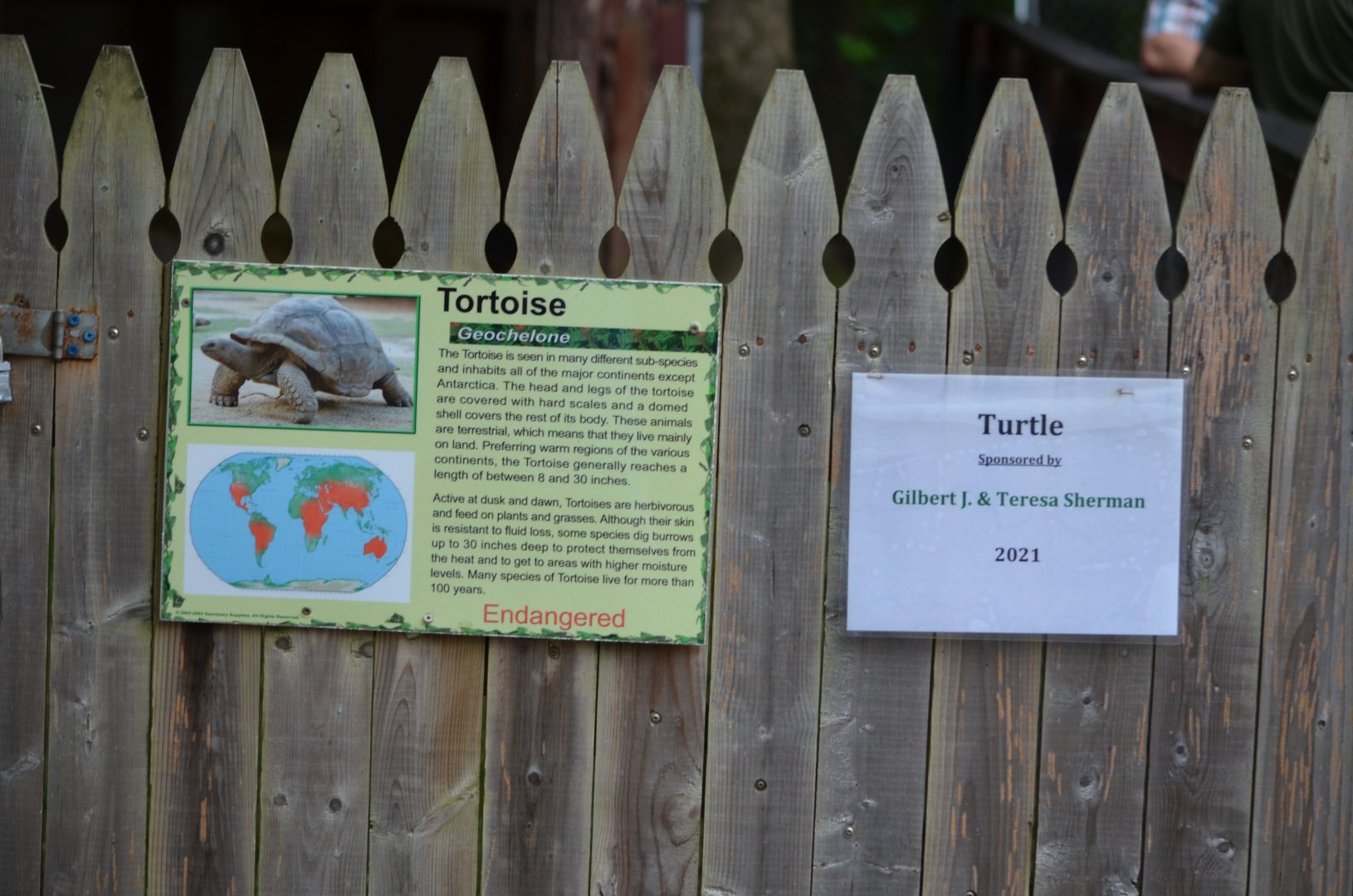 Where does the incorrect signage end