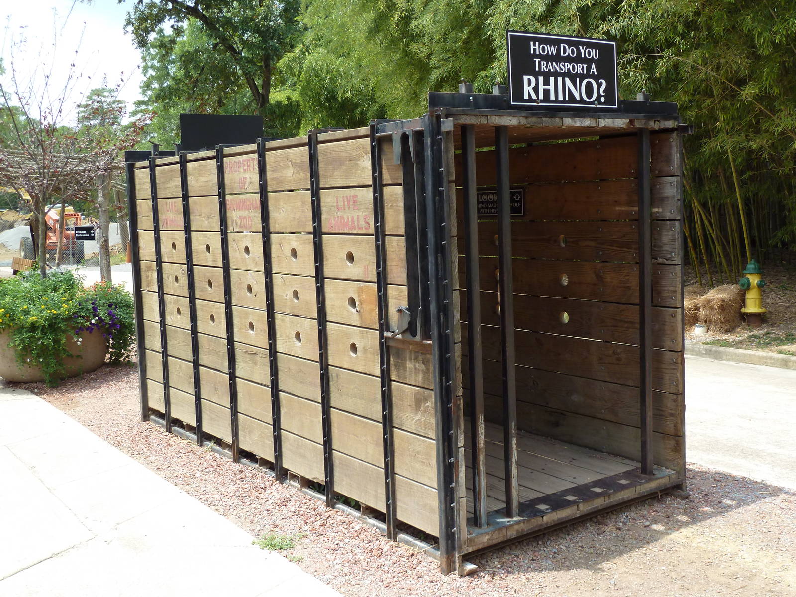 White Rhino Exhibit - Crate
