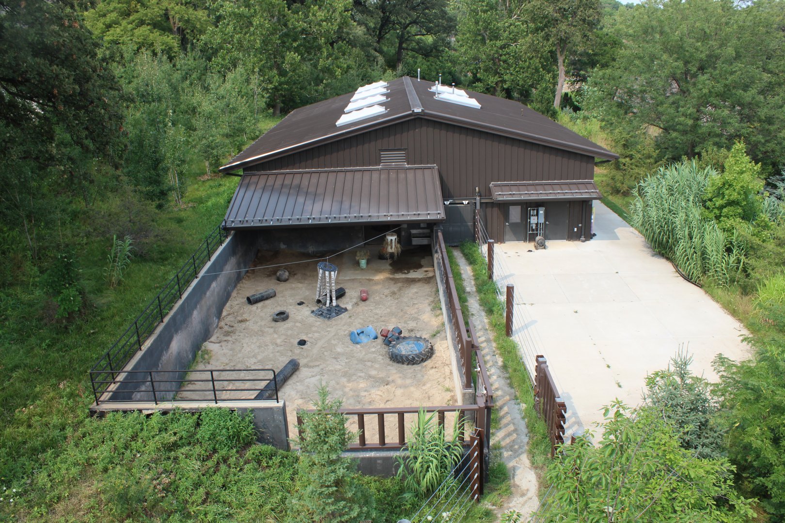 White Rhino Night Quarters - African Grasslands (View from Skyfari)