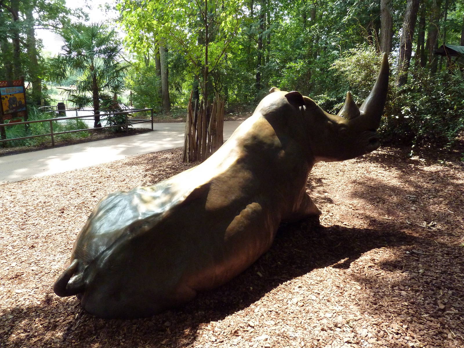 White Rhino Statue