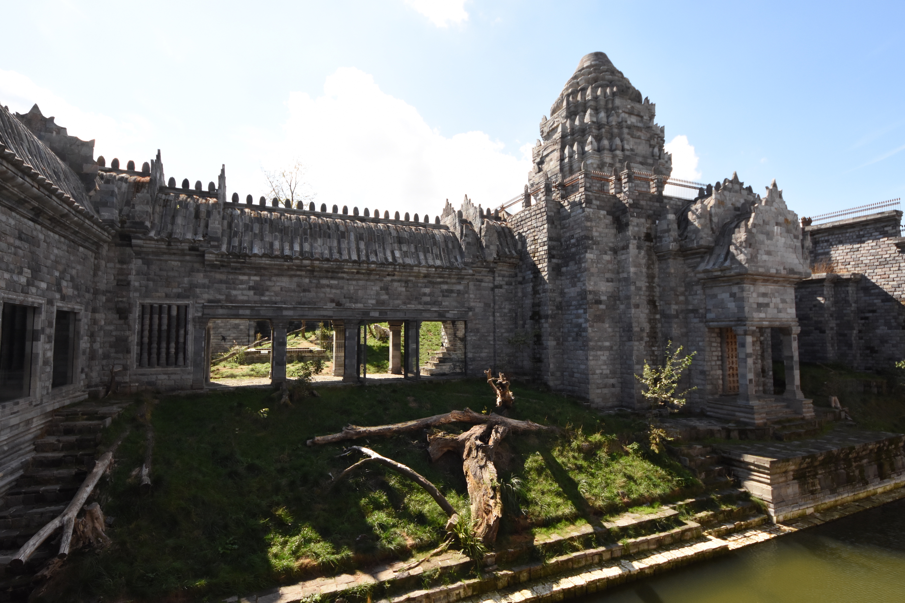White tiger enclosure