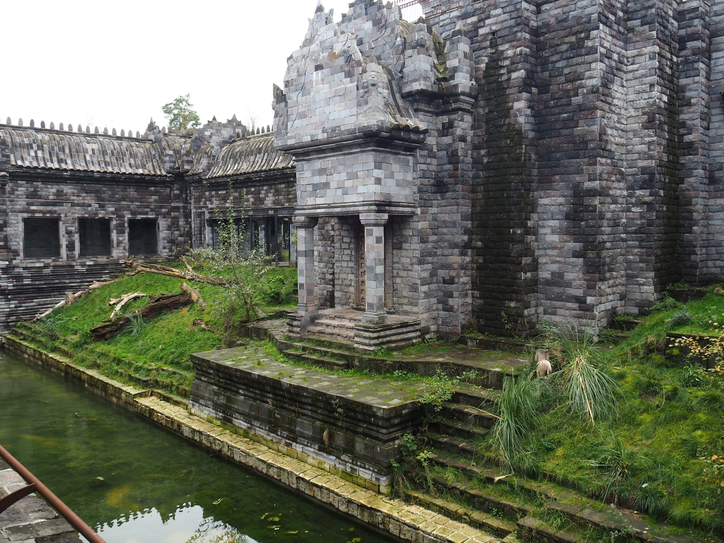 White tiger exhibit in the tiger temple - Second section, 2019-10-04