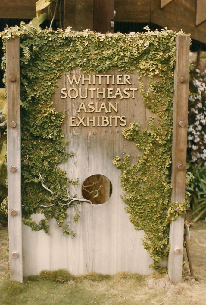 Whittier Southeast Asian Exhibits 1983 - Entry Sign