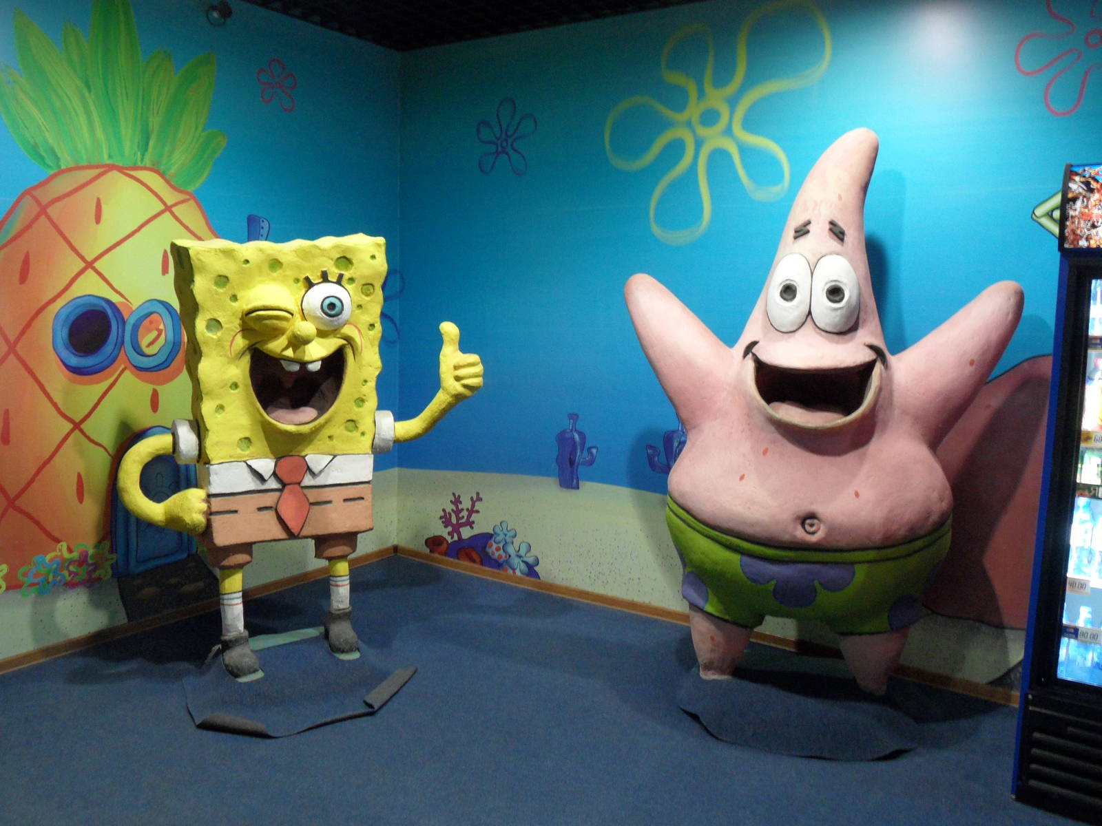 Who lives in a pineapple under the sea?