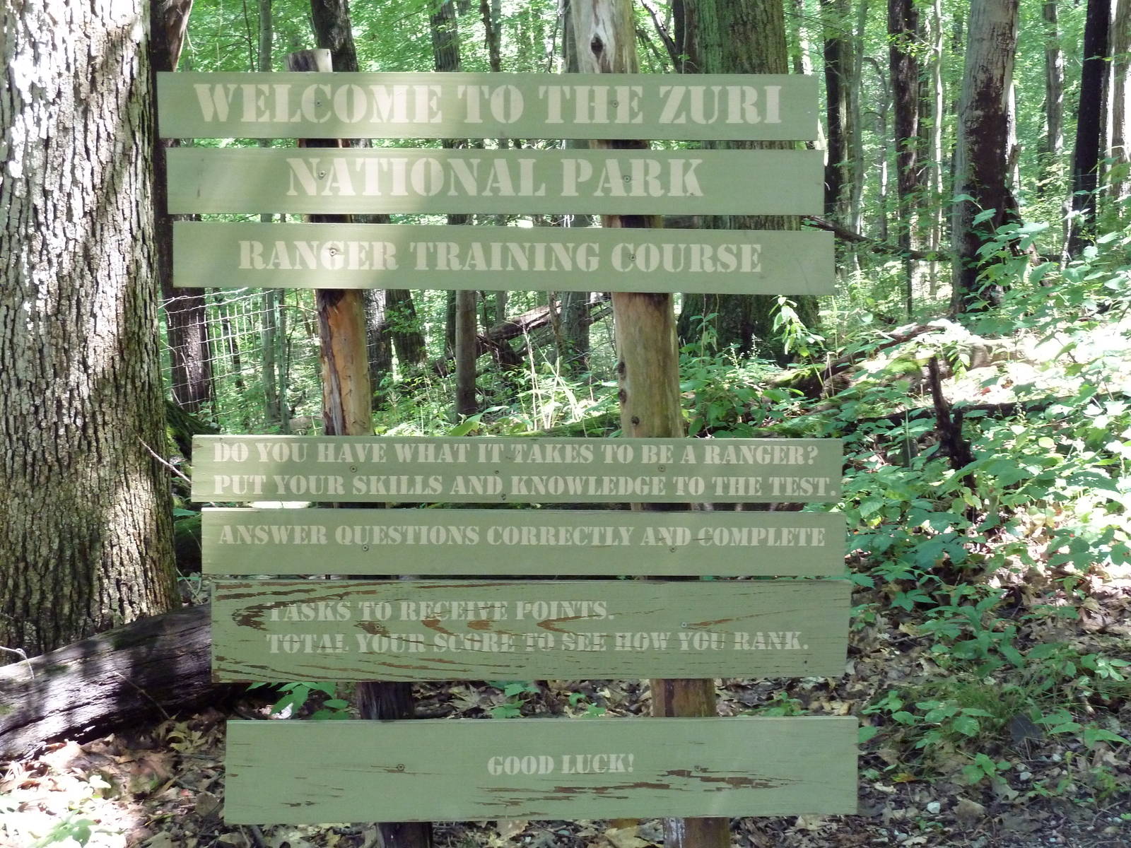 Wild Africa - Ranger Training Course Sign