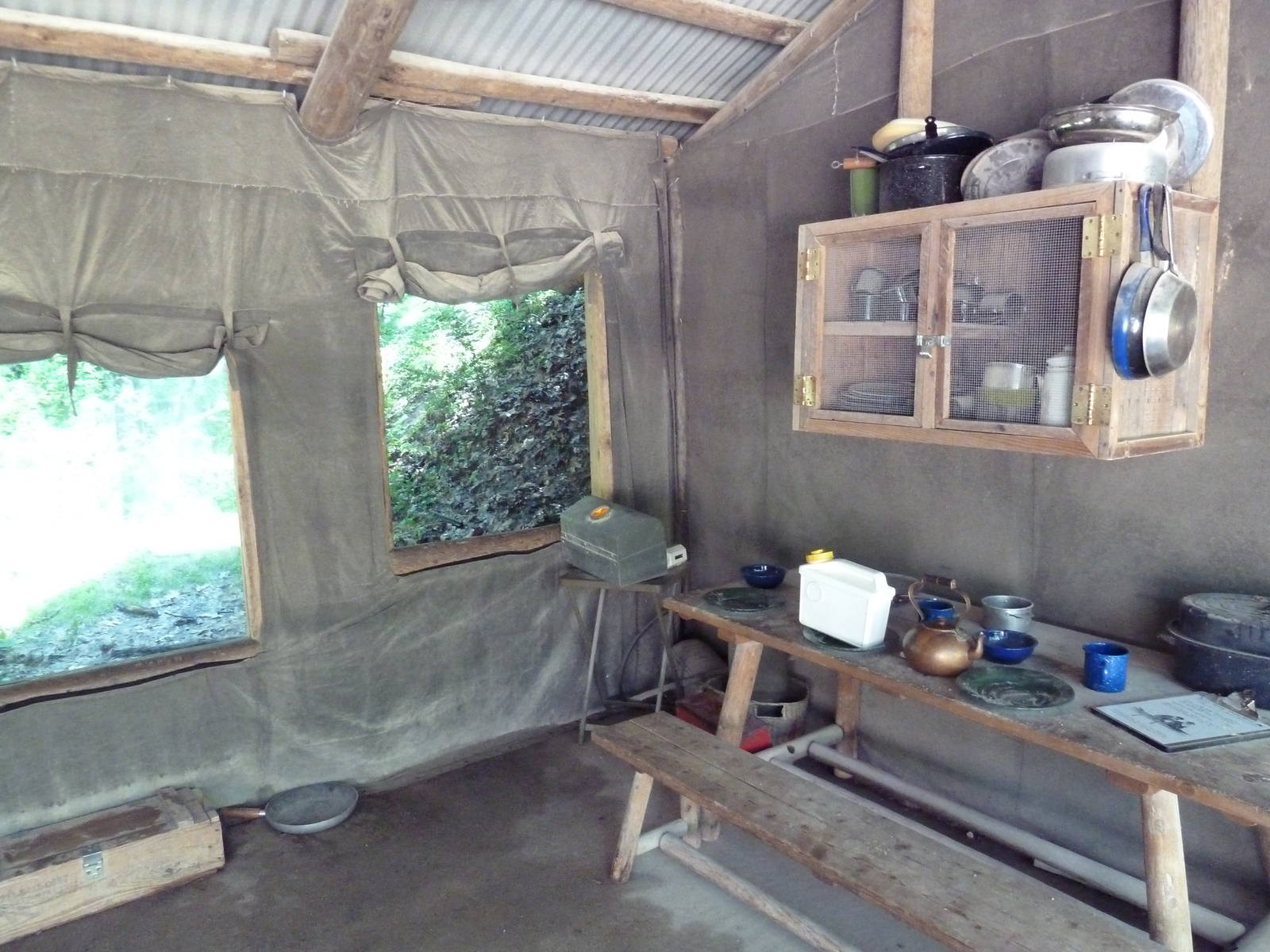 Wild Africa - Red-Capped Mangabey Exhibit - Mess Tent