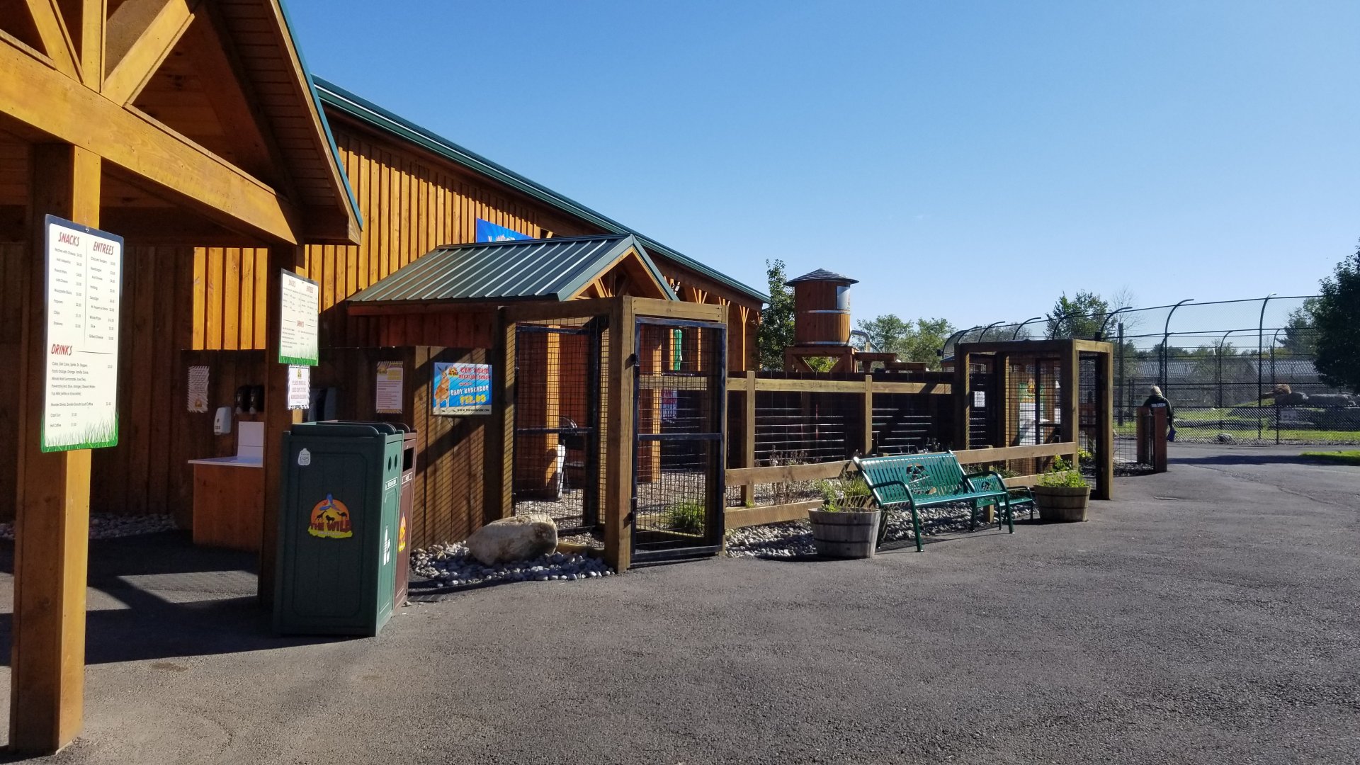 Wild Animal Park - Baby kangaroo photo op area (empty)