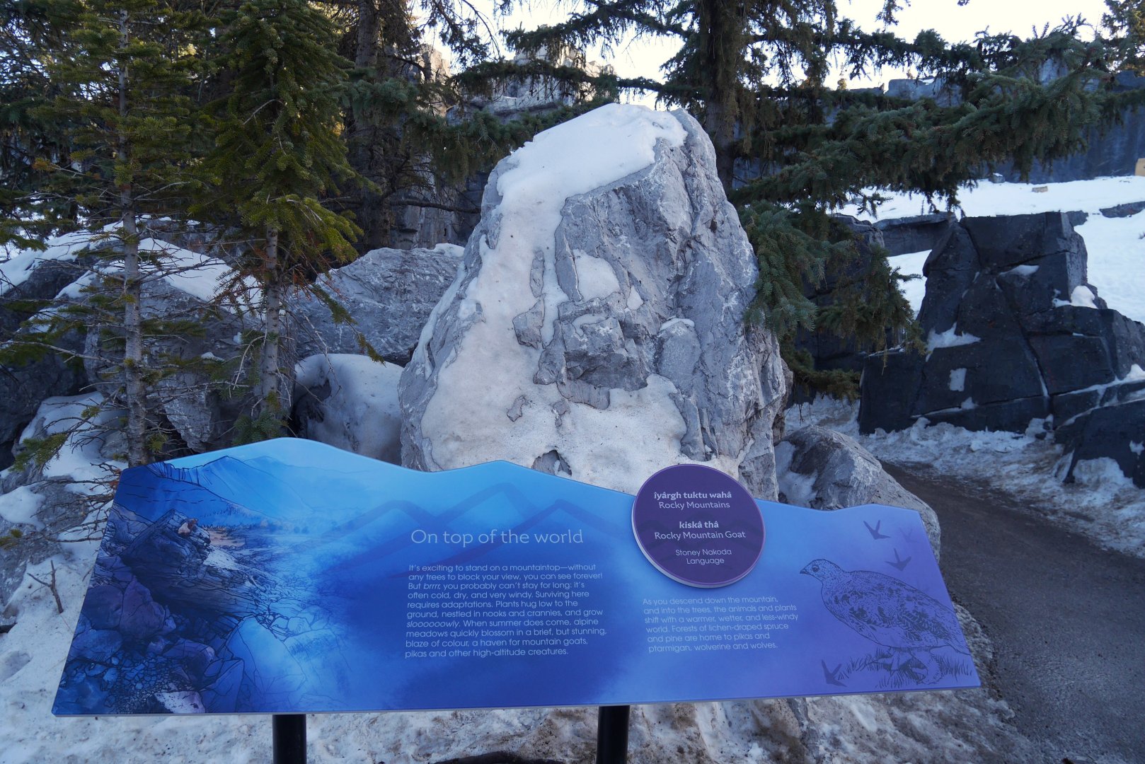 Wild Canada: Sign in the Rocky Mountains