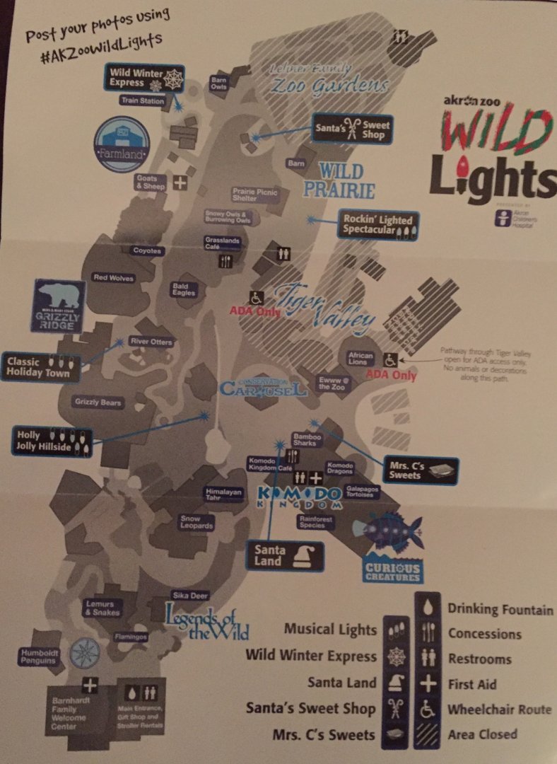 Wild Lights 2017 Map
