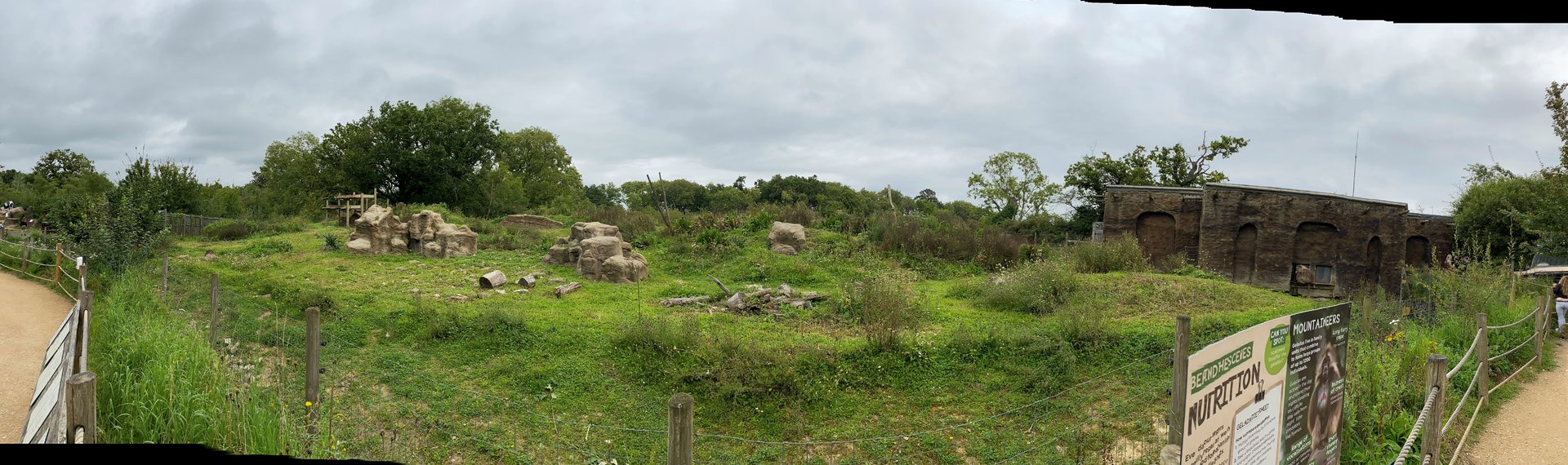 Wild place / Bristol zoo project, Gelada enclosure panoramic