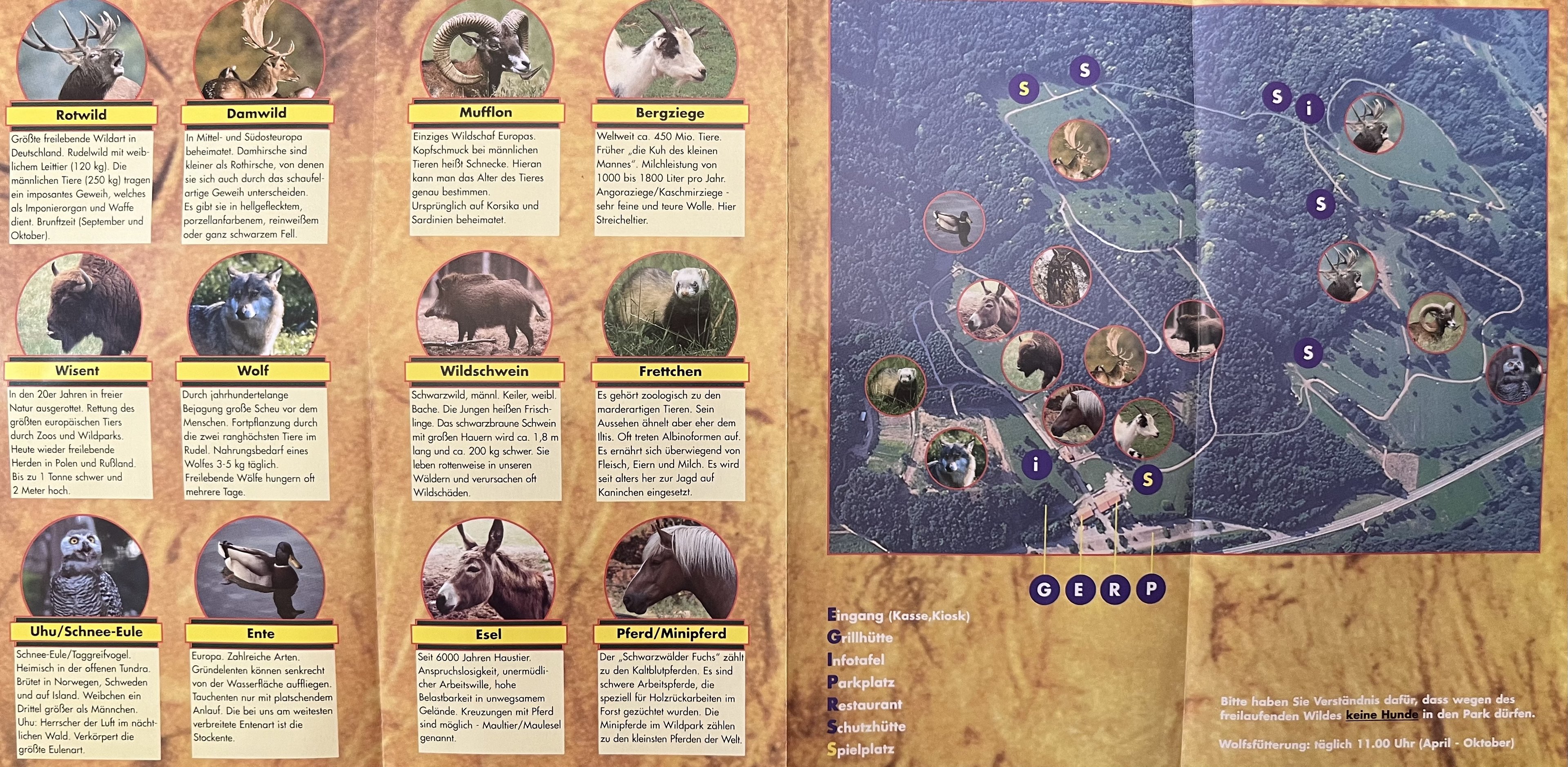 Wild & Wanderpark Sudliche Weinstrasse Map - 2000