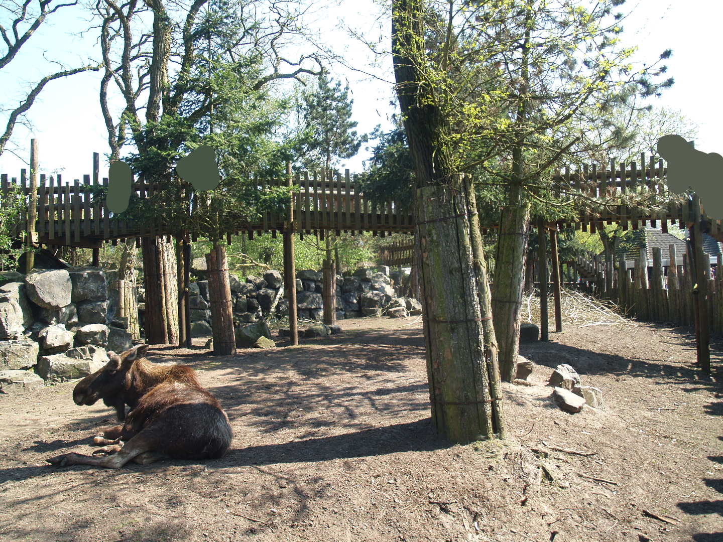 Wild West exhibit and viewing bridge, 2009-04-19