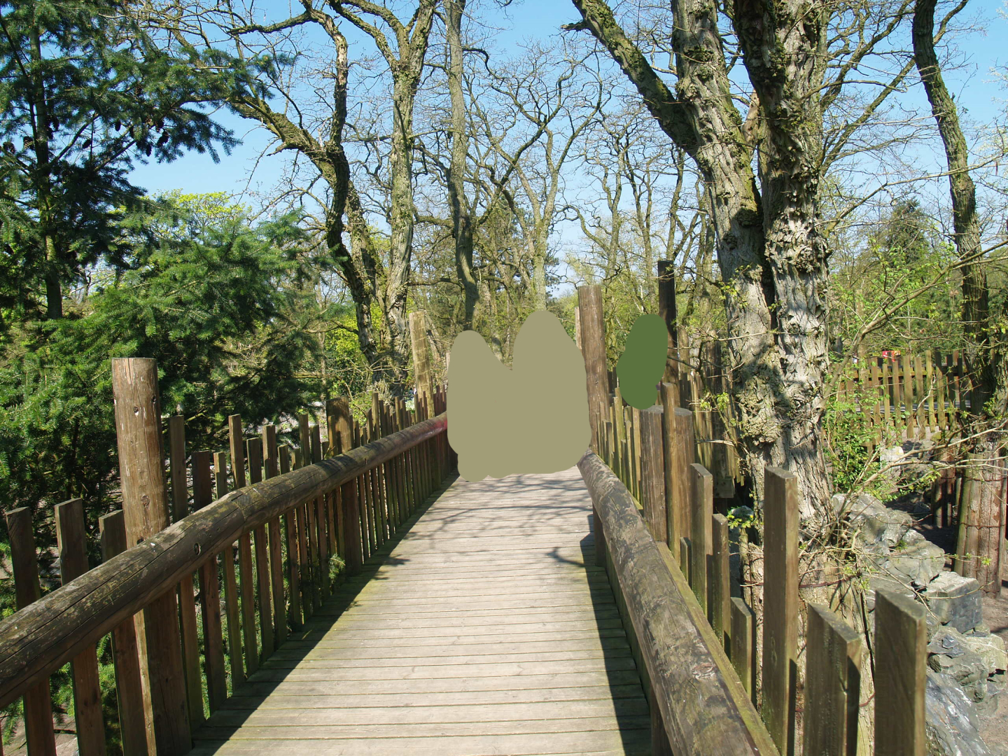 Wild West exhibit viewing bridge, 2009-04-19