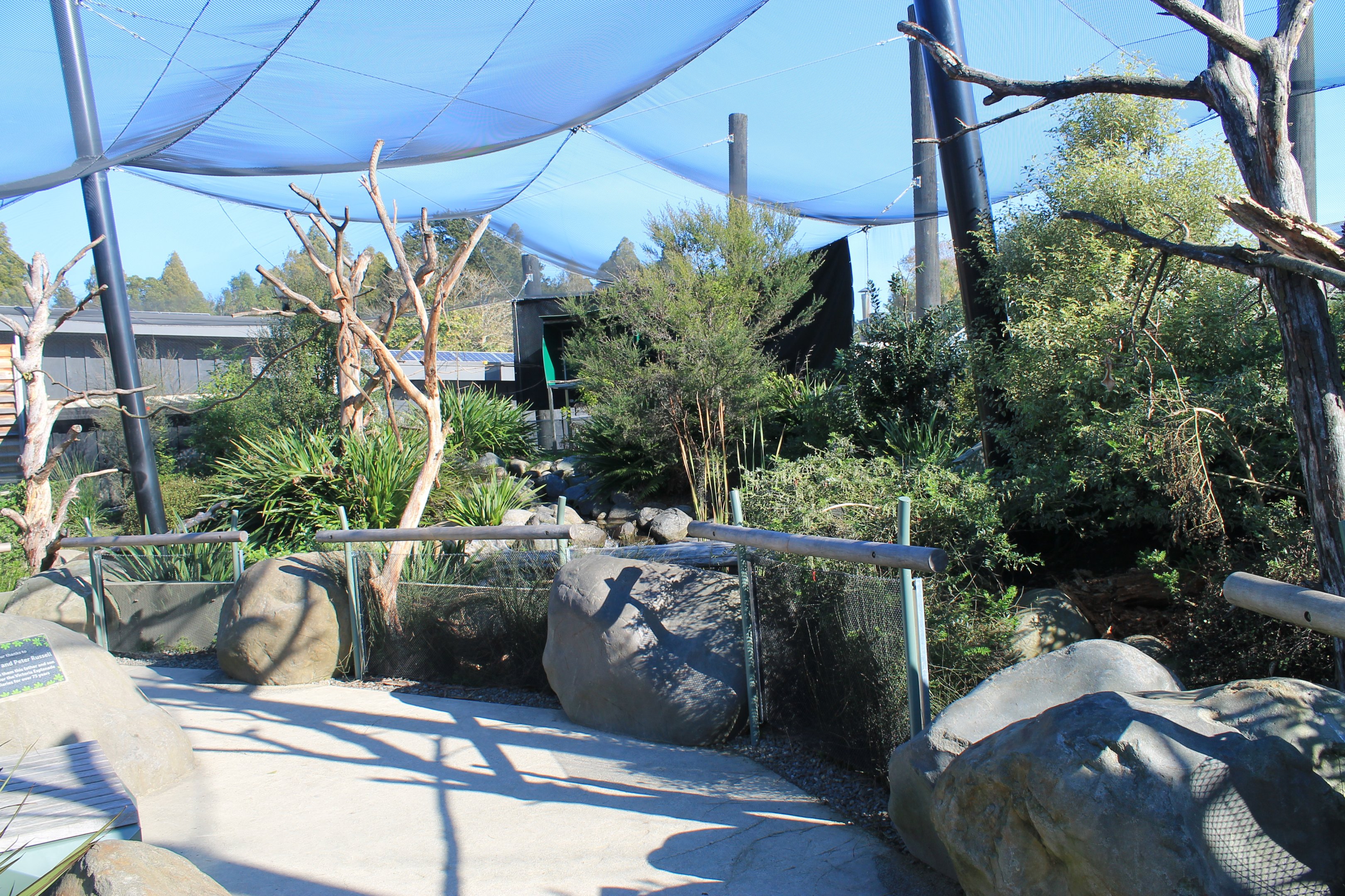 Wildbase Recovery - walk-through aviary interior