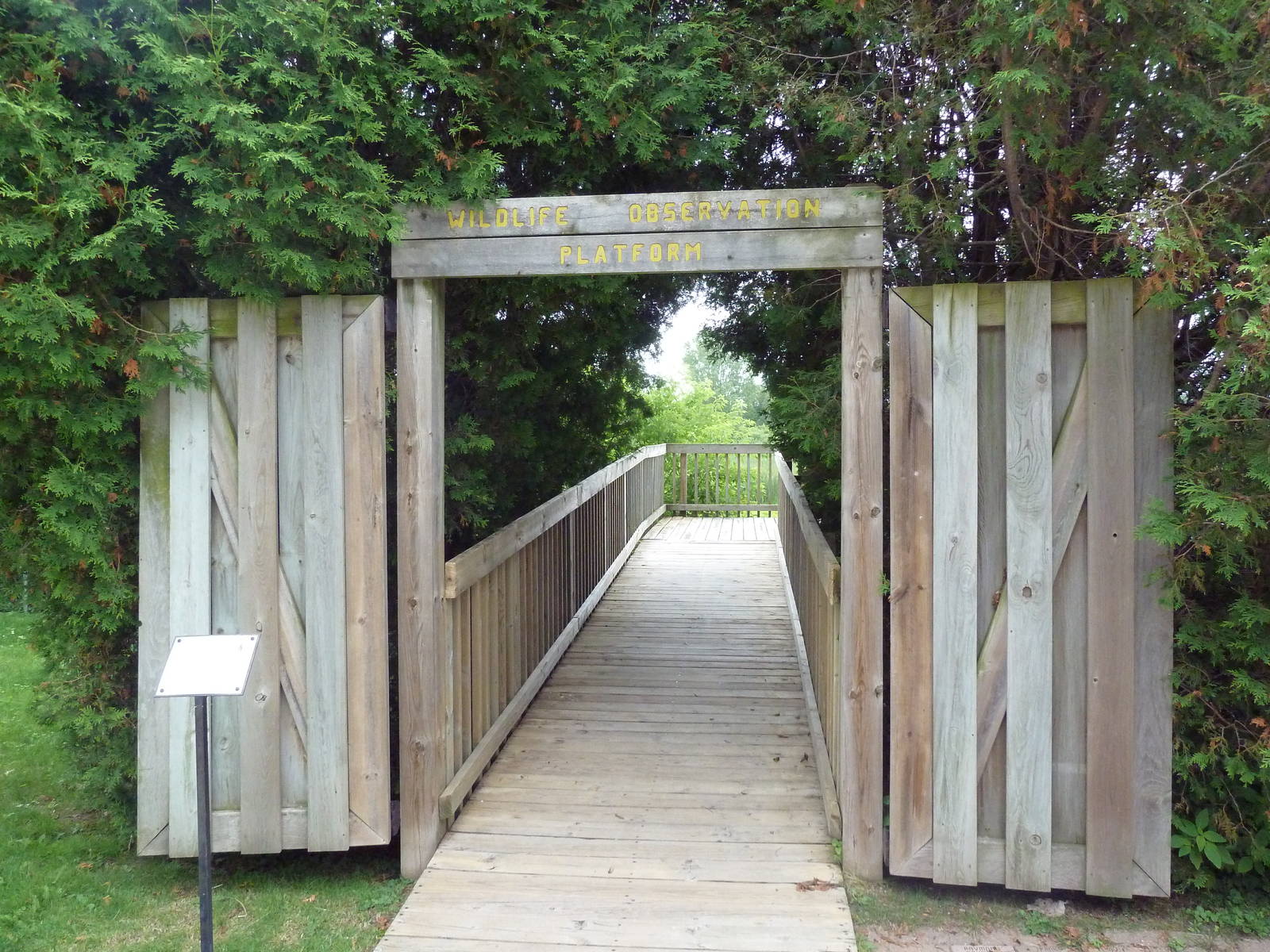 Wildlife Observation Platform - Entrance
