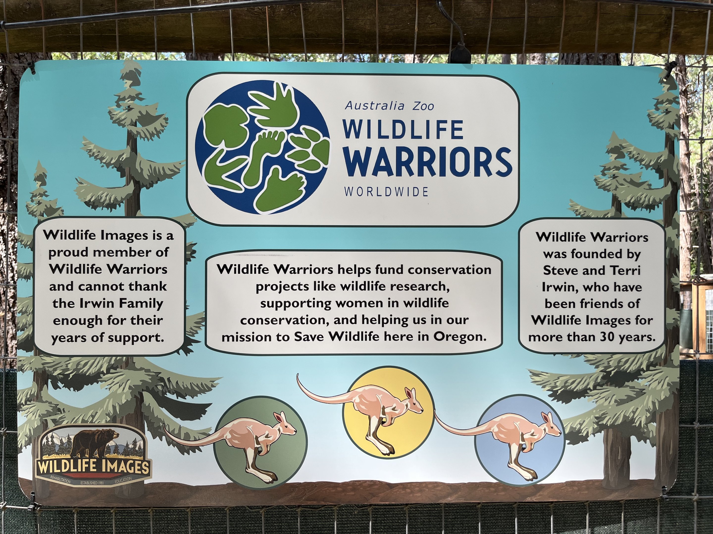 Wildlife Warriors Sign