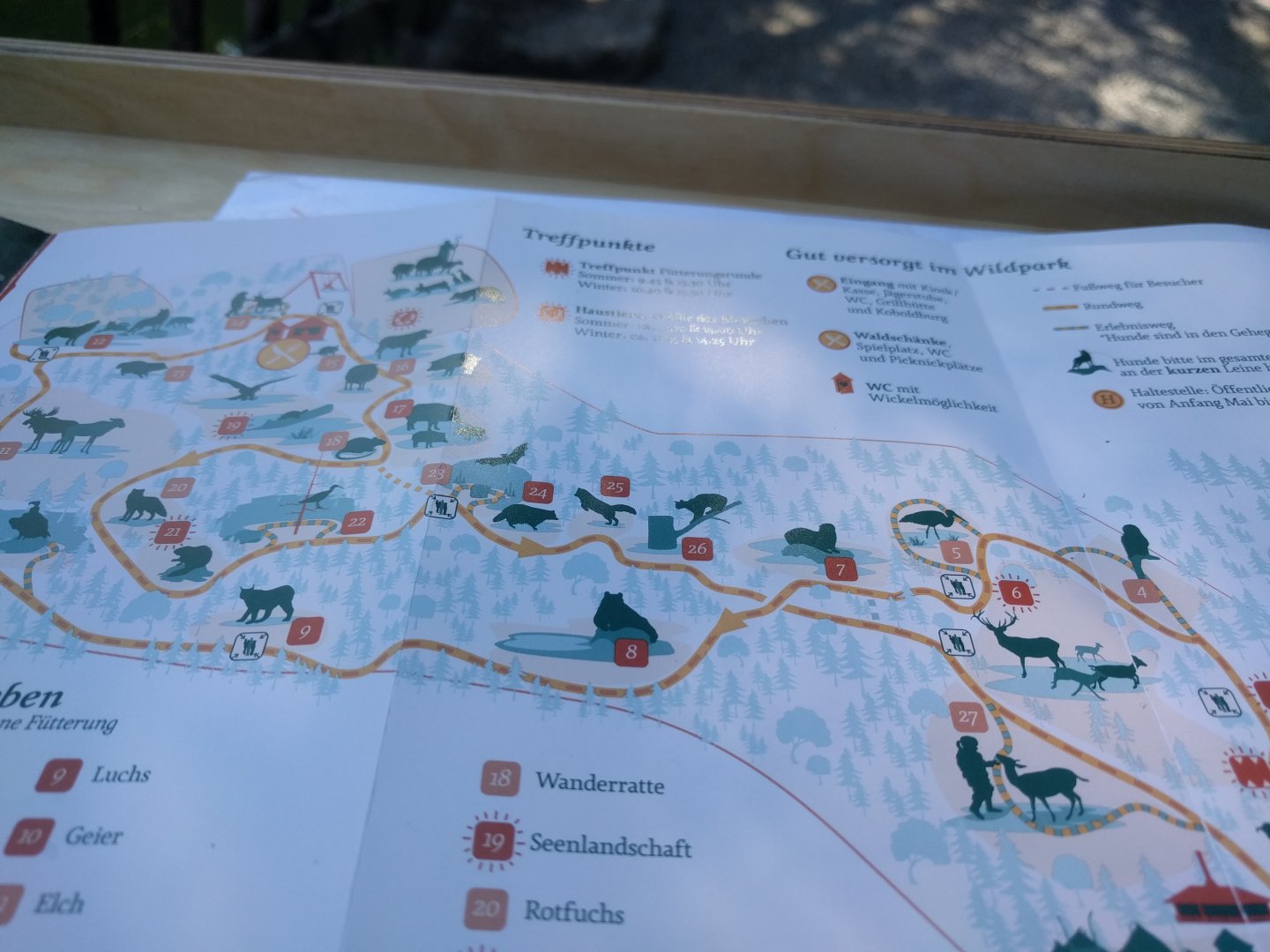 Wildpark Bad Mergentheim current 2020 map