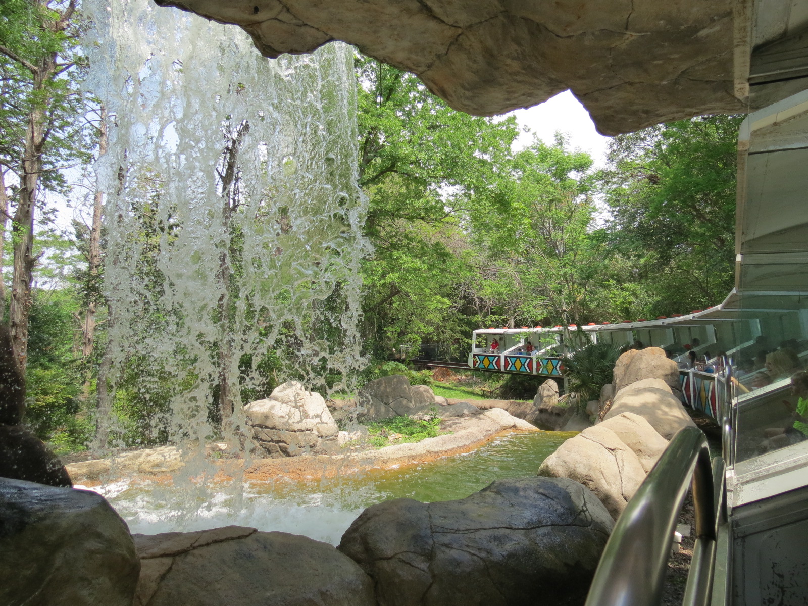 Wilds of Africa - Monorail Safari - River Exhibit for Waterbuck and Birds