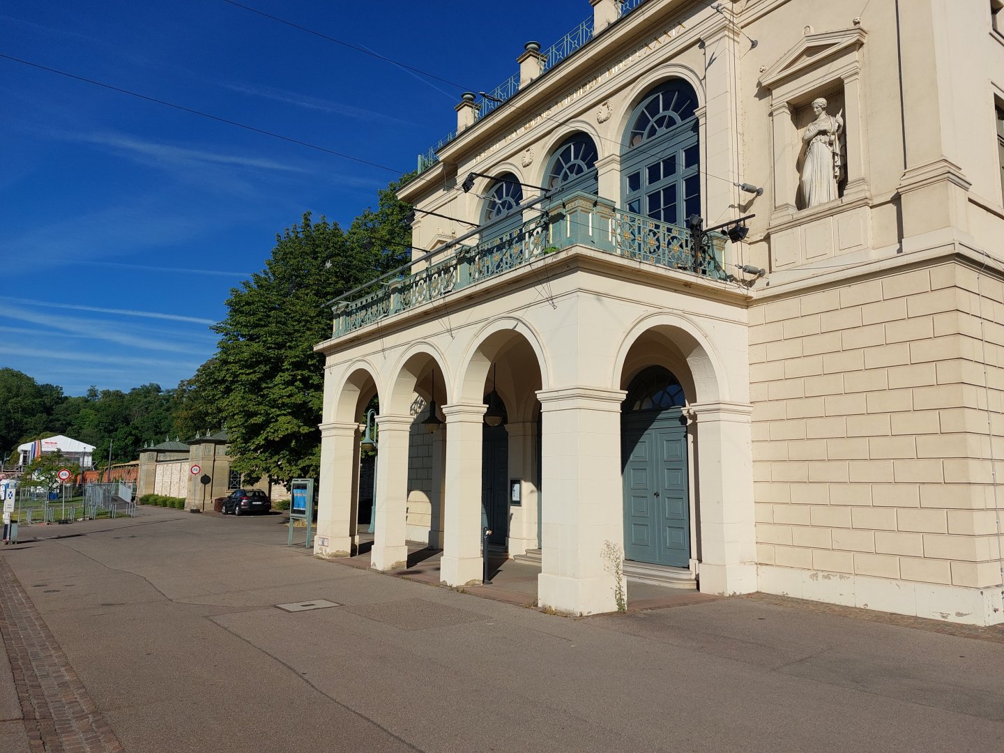 Wilhelma as seen from the street