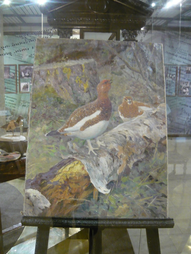 Willow ptarmigan painting