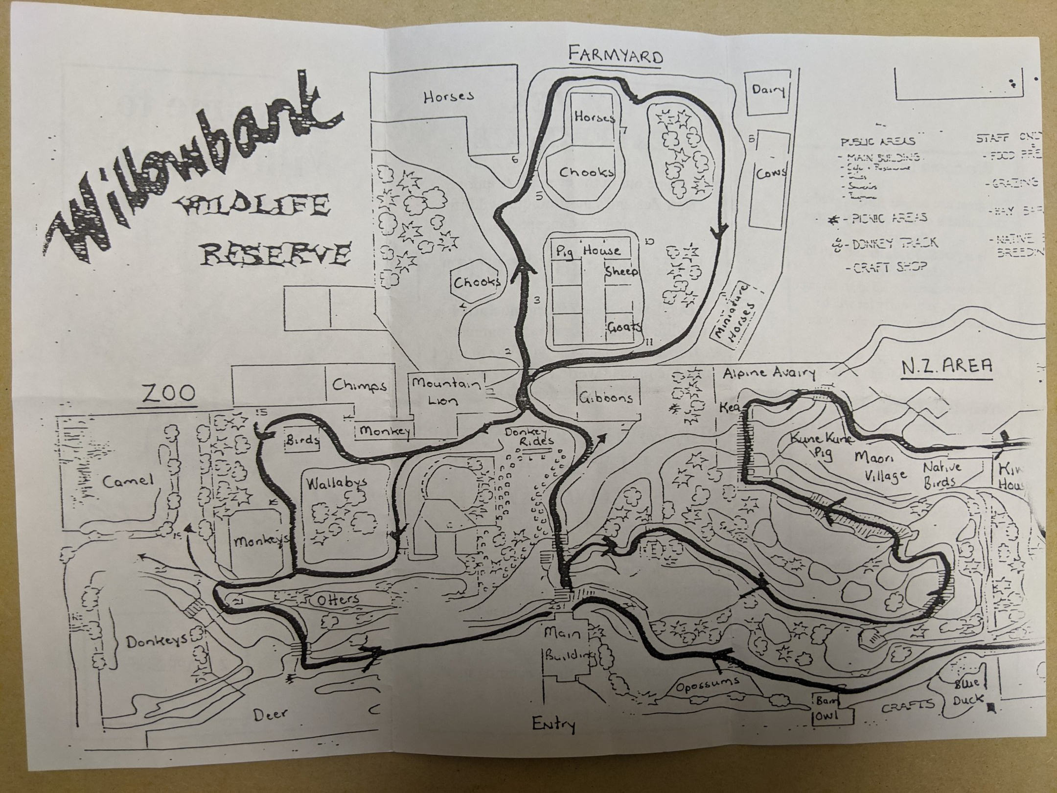 Willowbank map, 1996