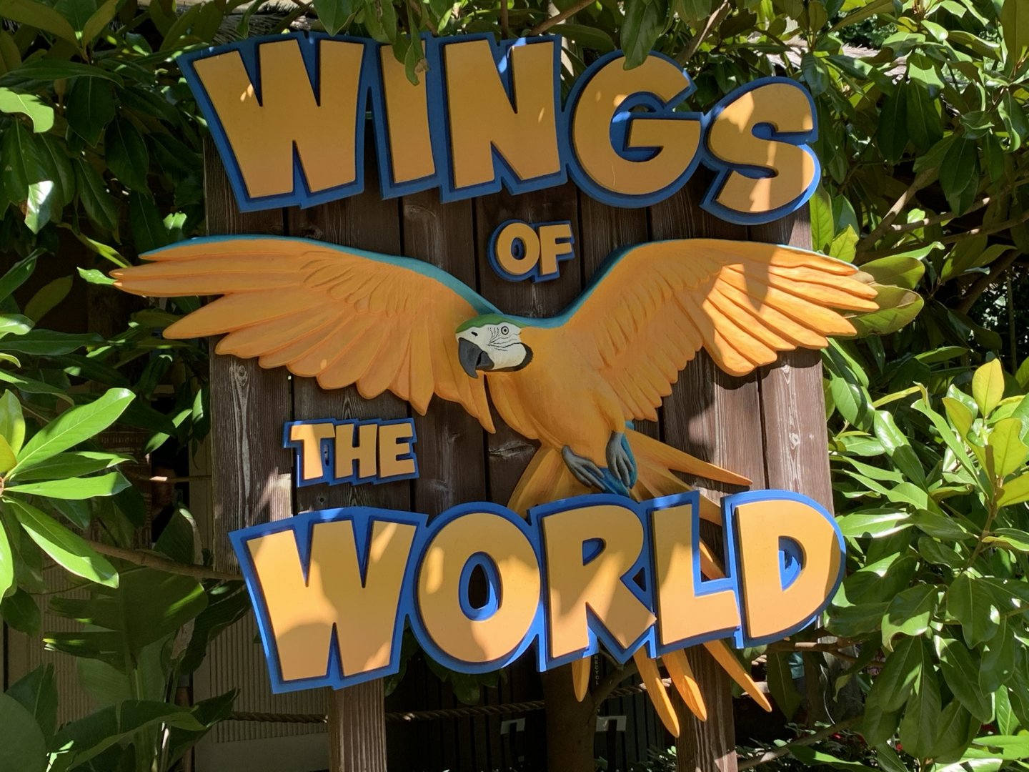 Wings of the World Entrance Sign