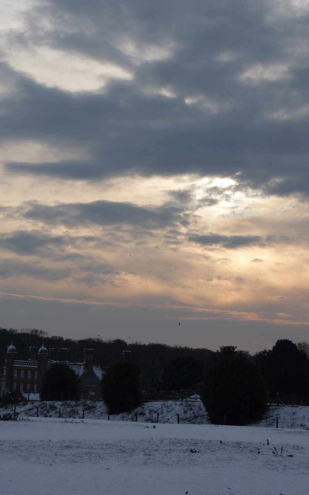 Wintry Evening over Marwell Hall