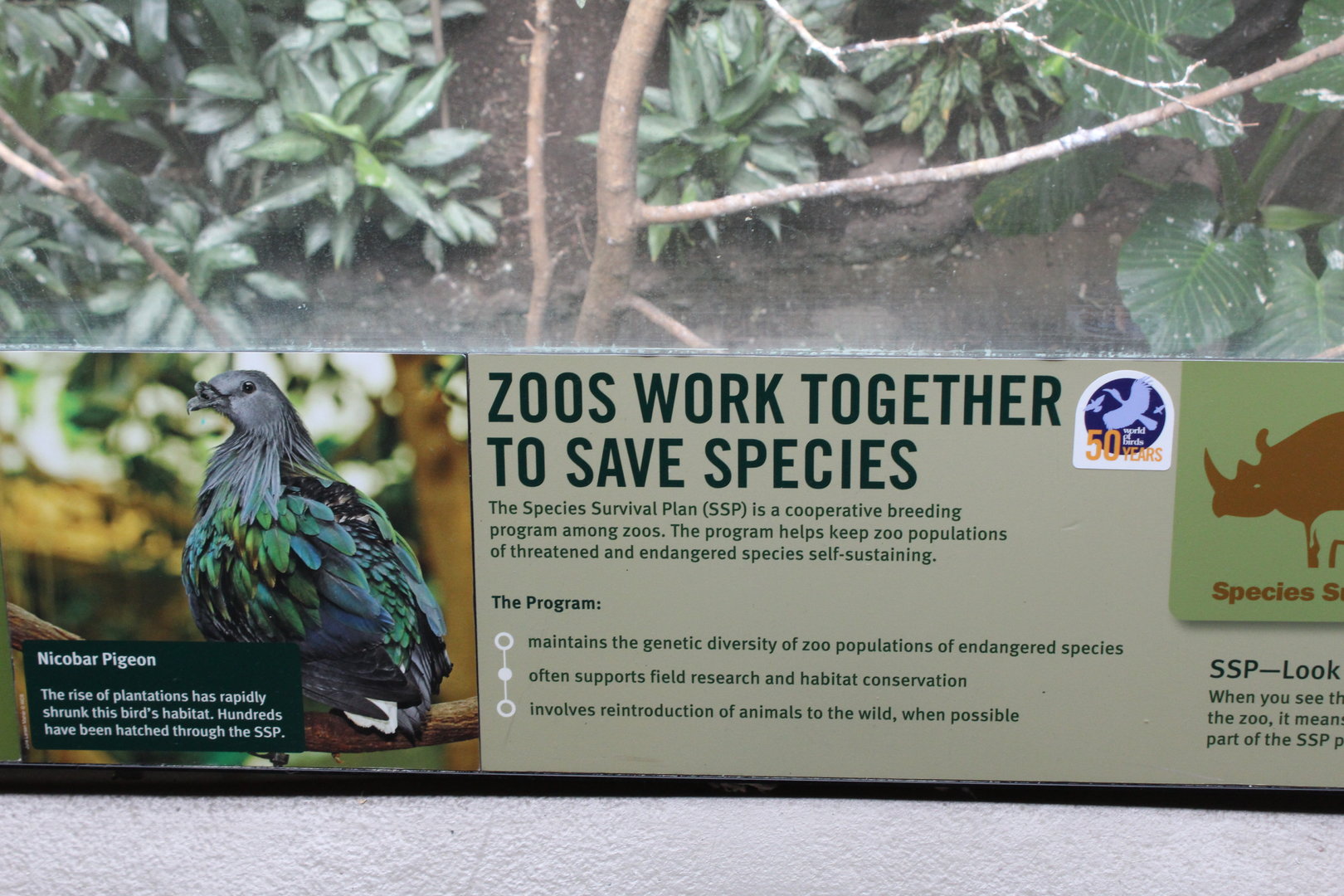 WOB 50th - Species Survival Plan Signage Part 1