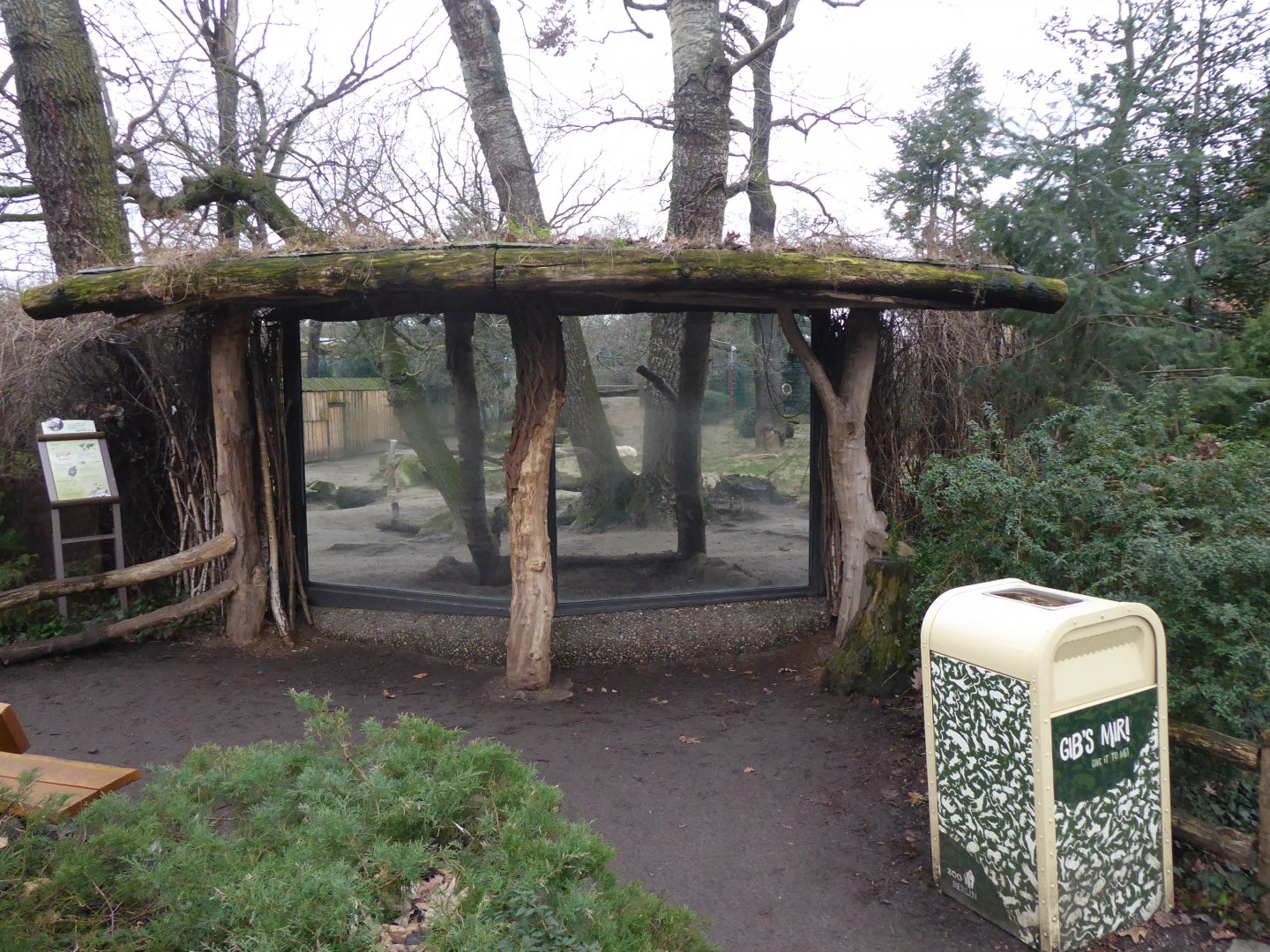 Wolf enclosure viewing window 290118