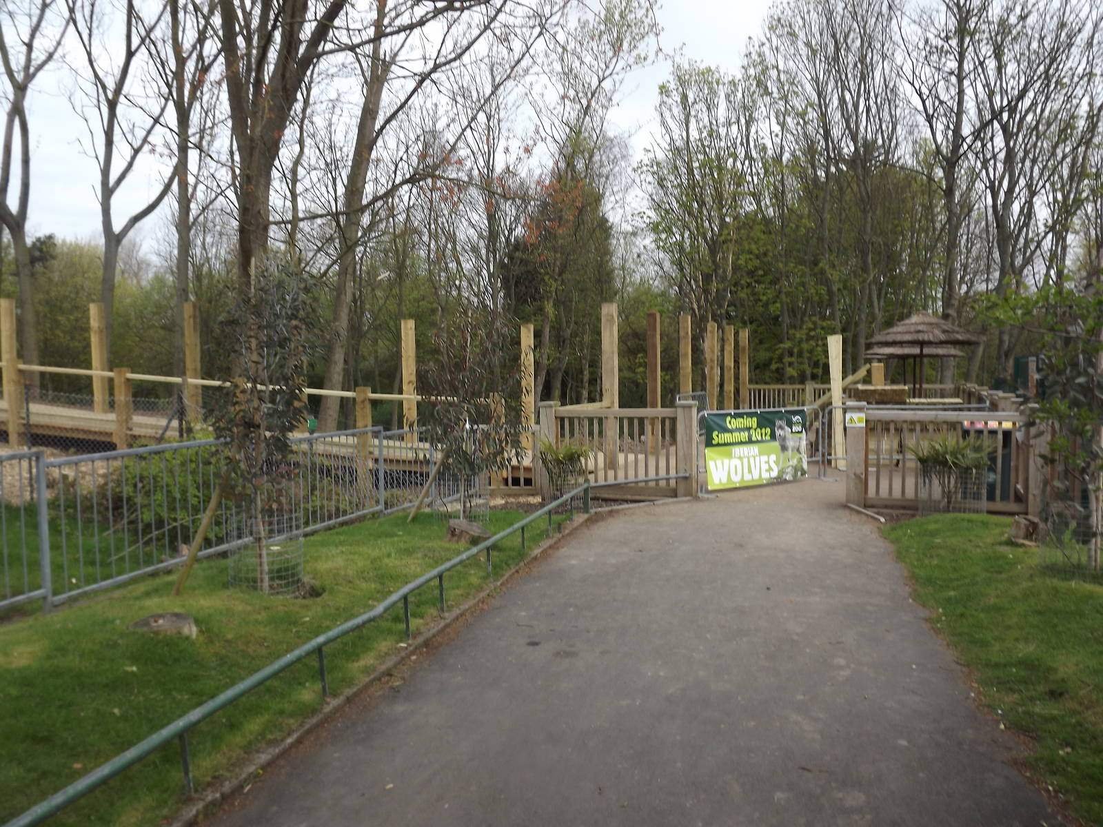 Wolf exhibit development at Blackpool Zoo 21/04/12