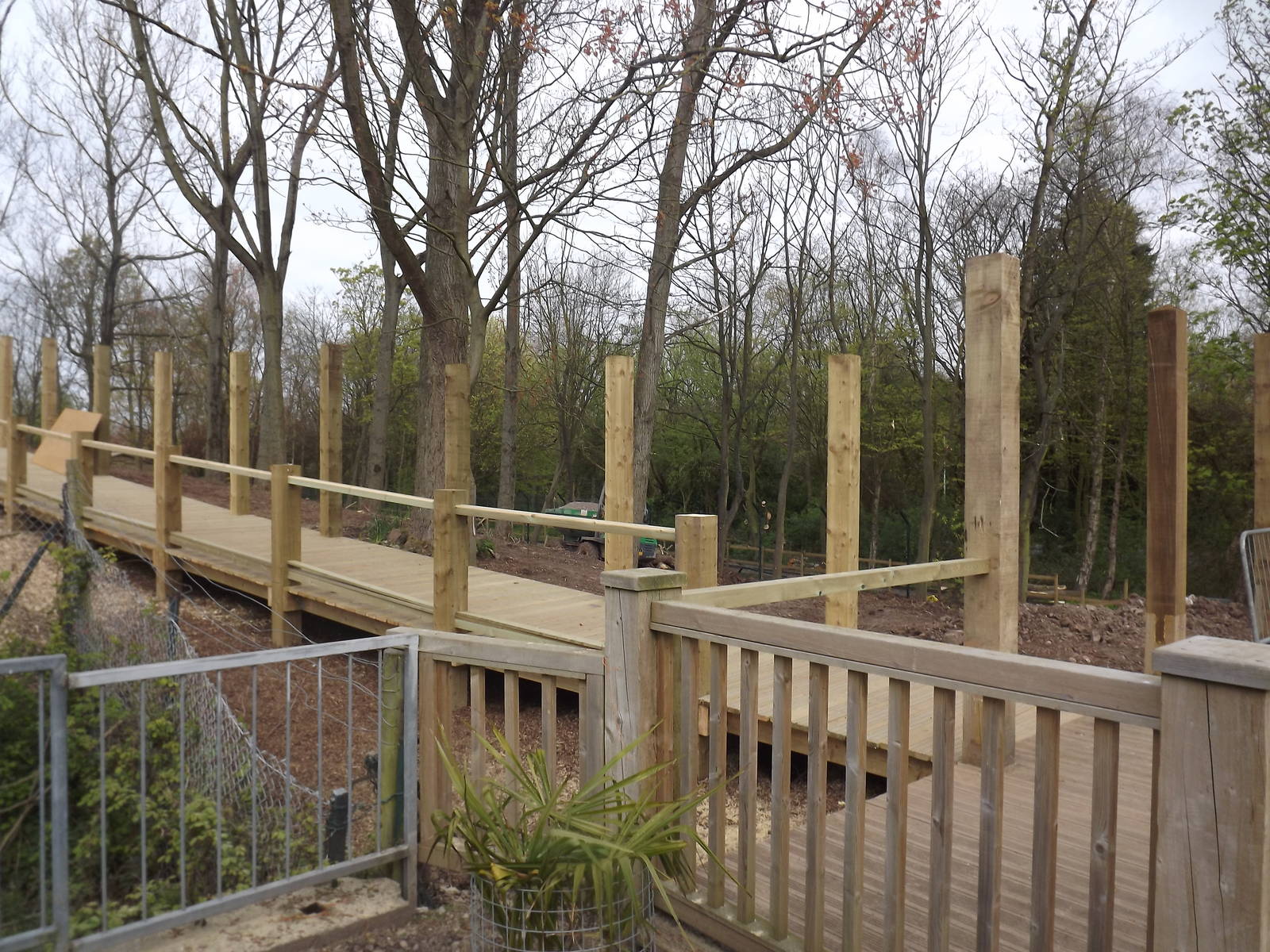 Wolf exhibit development at Blackpool Zoo 21/04/12