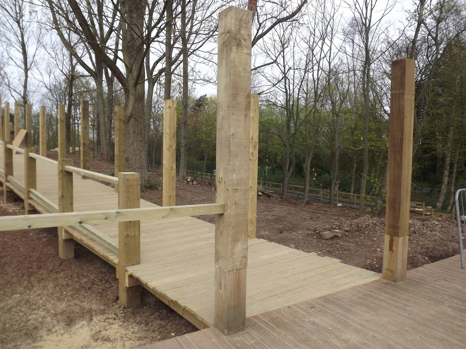 Wolf exhibit development at Blackpool Zoo 21/04/12